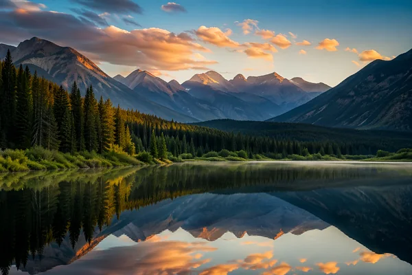 Landscape photography block poster for wall decoration